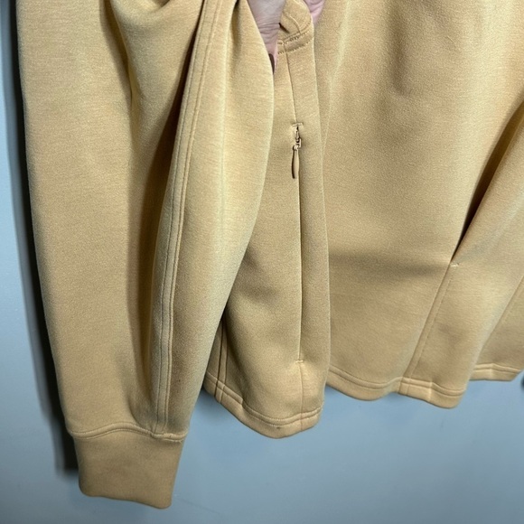 Lululemon Gathered Waist Crew Pullover Sweatshirt In Tan - Picture 4 of 5